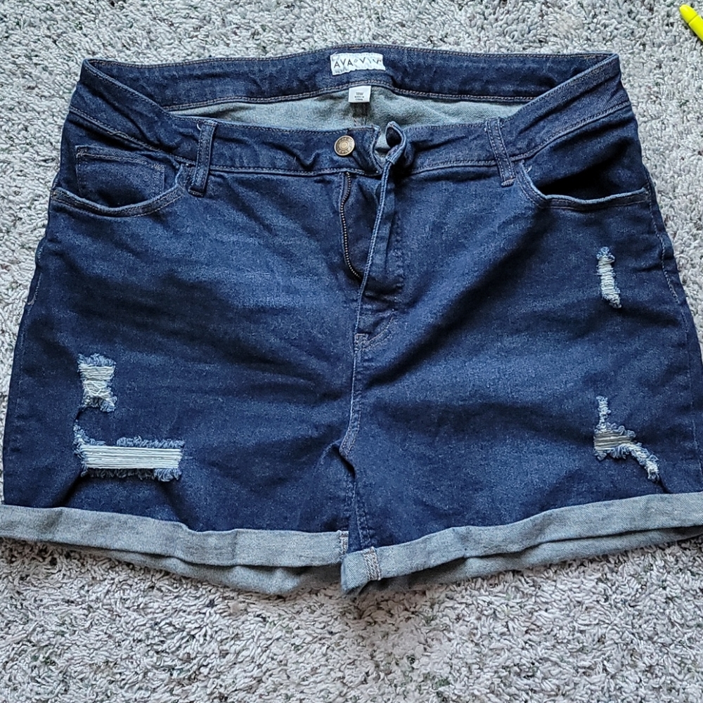 Ava & Viv distressed denim jeans
